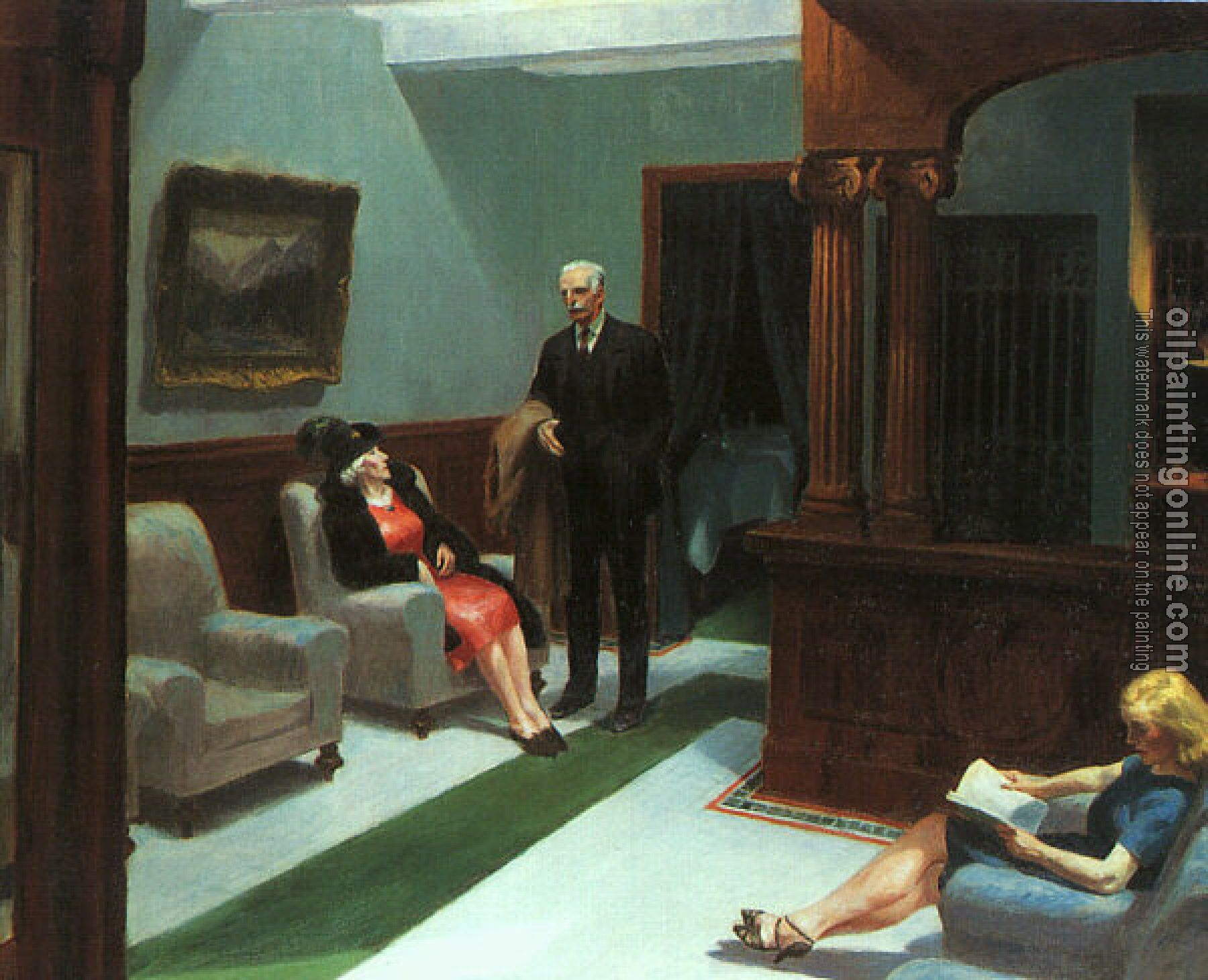 Hopper, Edward - Hotel Lobby